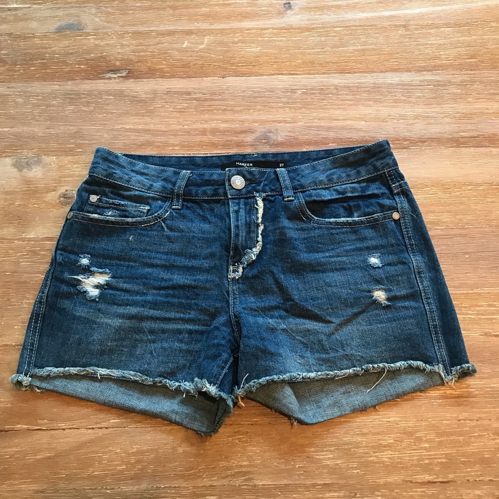 Harper blue jean shorts